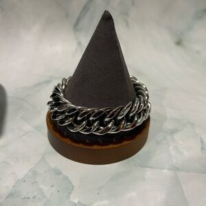 Men's Silver Chain Bracelet - Stainless Steel